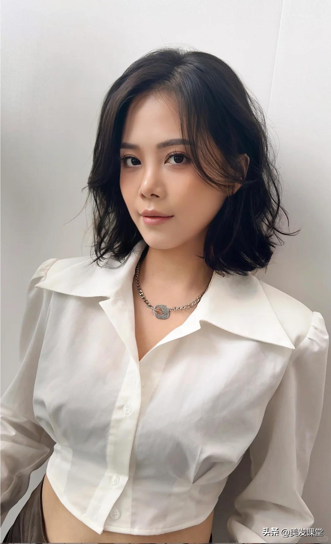适合各种脸型的短发卷发_短发 女明星 生_短发卷发造型